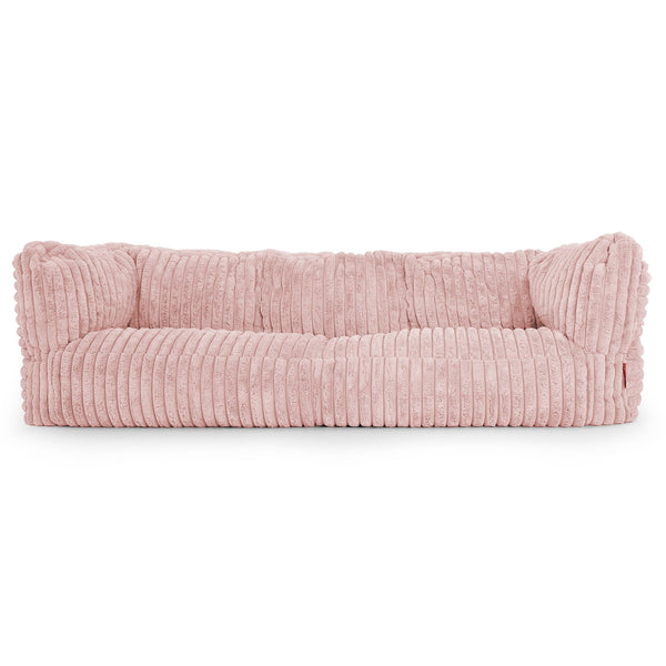 Albert 3-zitsbank Zitzak - Ultra Pluche Corduroy Stoffig Roze 01