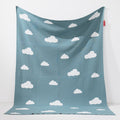 Gebreid Wolk Blauw