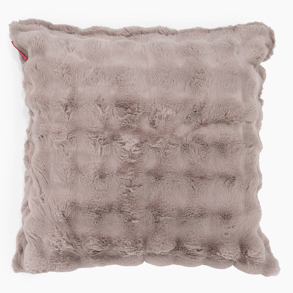 Extra Grote Kussenhoes 70 x 70cm - Namaakbont Bubble Mink 01