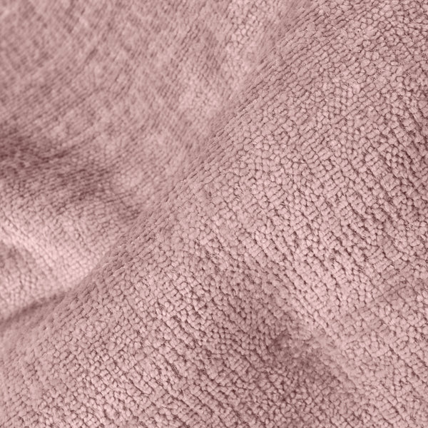 Grote Voetenbank - Chenille Roze Fabric Close-up Image