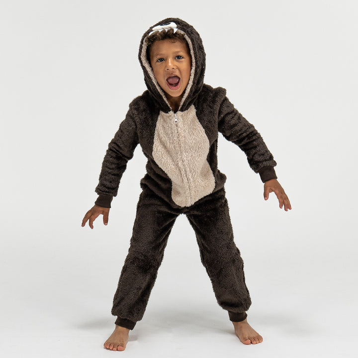 Animal Fleece-onesie voor Kinderen - Beer 02