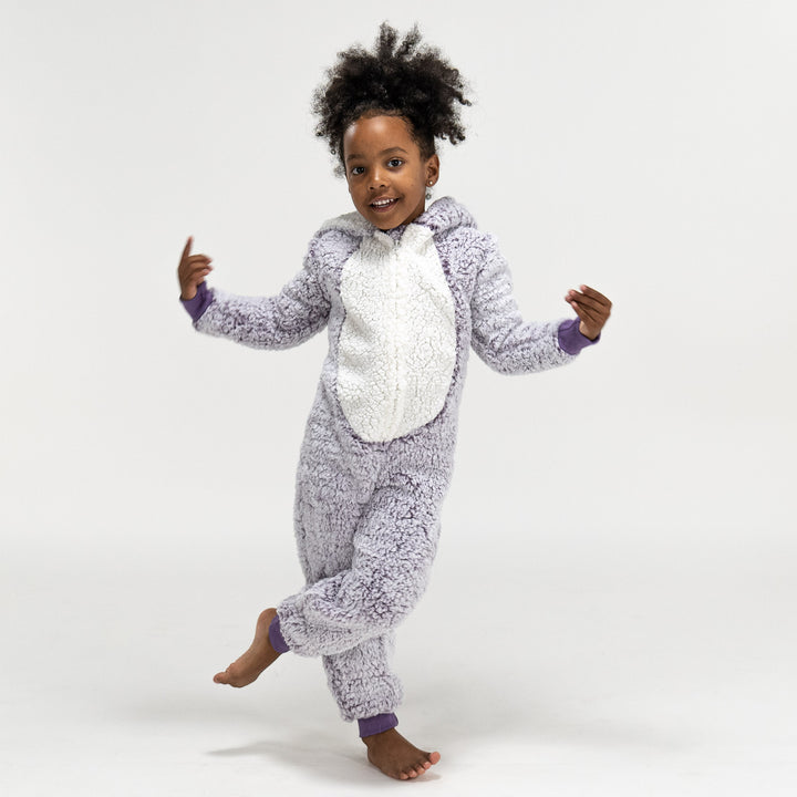 Animal Fleece-onesie voor Kinderen - Egel 01