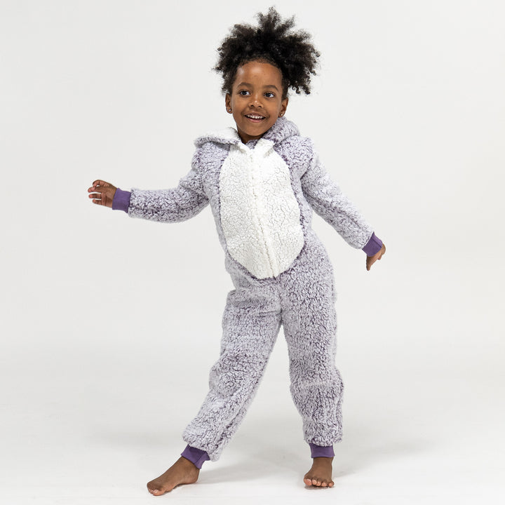 Animal Fleece-onesie voor Kinderen - Egel 02