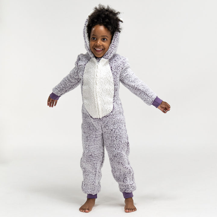 Animal Fleece-onesie voor Kinderen - Egel 05