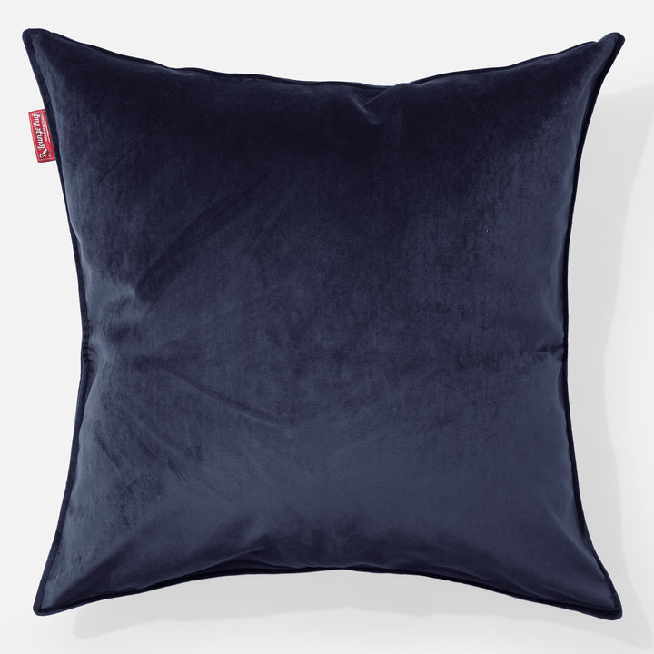 Extra Grote Kussen 70 x 70cm - Fluweel Marineblauw 01