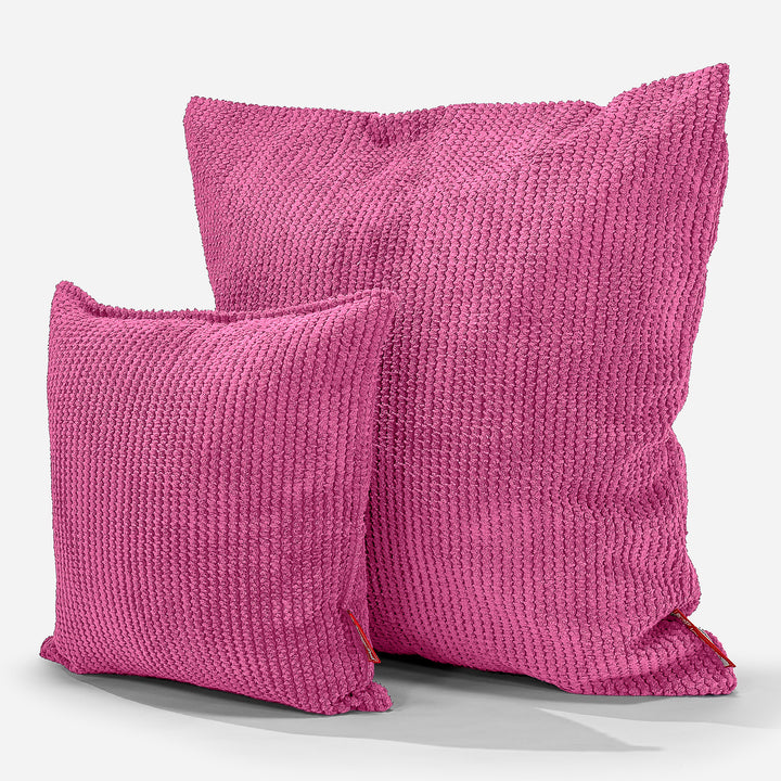 Extra Grote Kussen 70 x 70cm - Pompom Roze 02