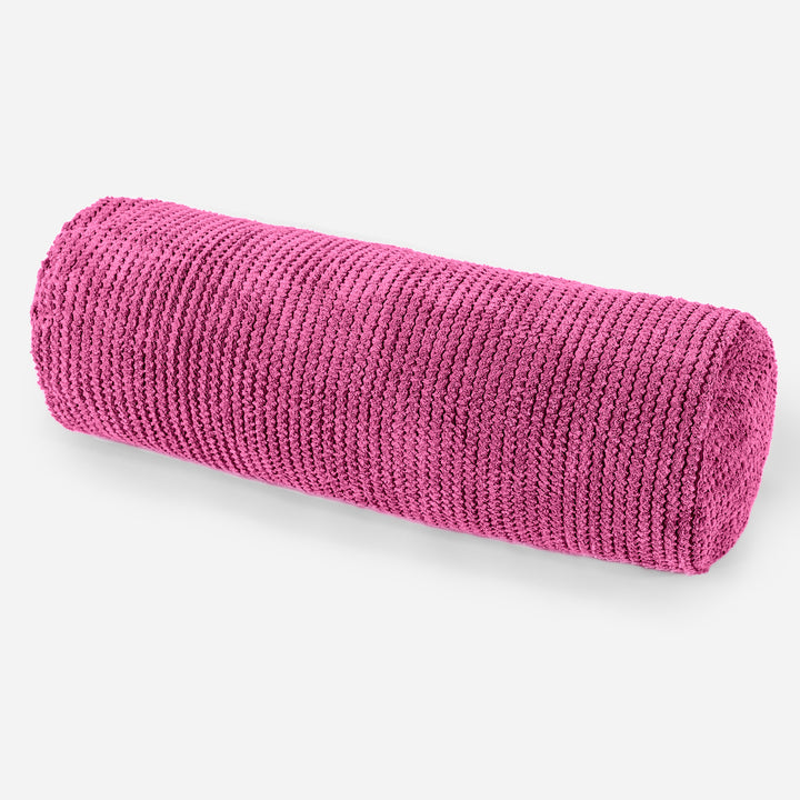 Rolkussen 20 x 55cm - Pompom Roze 01