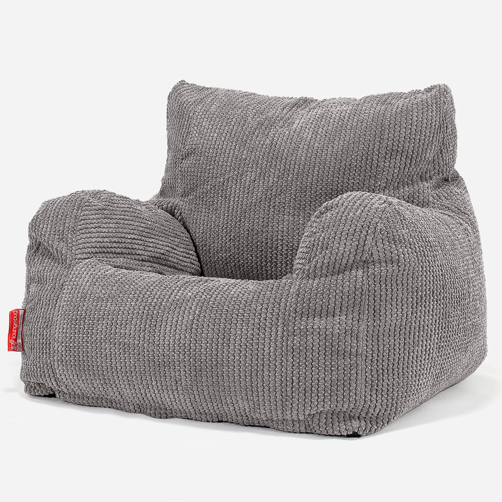 Zitzak Fauteuil - Pompom Antraciet 01