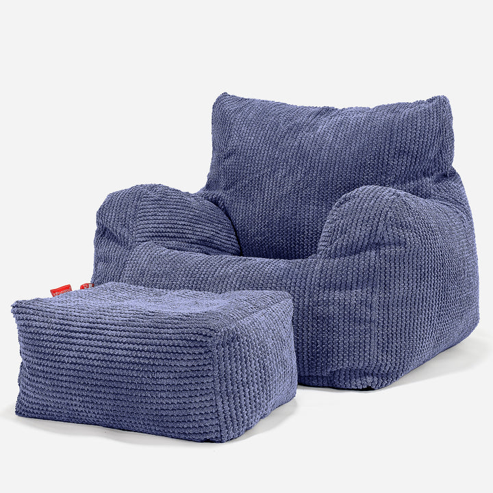 Zitzak Fauteuil - Pompom Paars 02