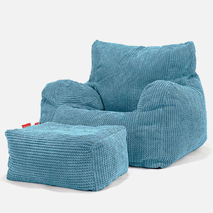 Zitzak Fauteuil - Pompom Petrol 02