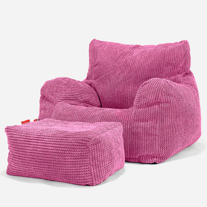 Zitzak Fauteuil - Pompom Roze 02