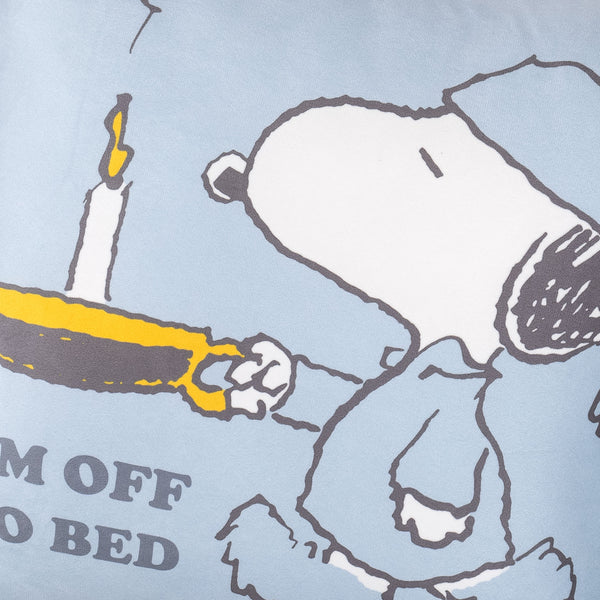 Snoopy Kussenhoes 47 x 47cm - Bedtijd Fabric Close-up Image